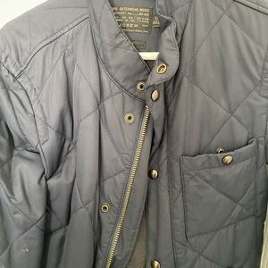 JCrew navy quilted jacket